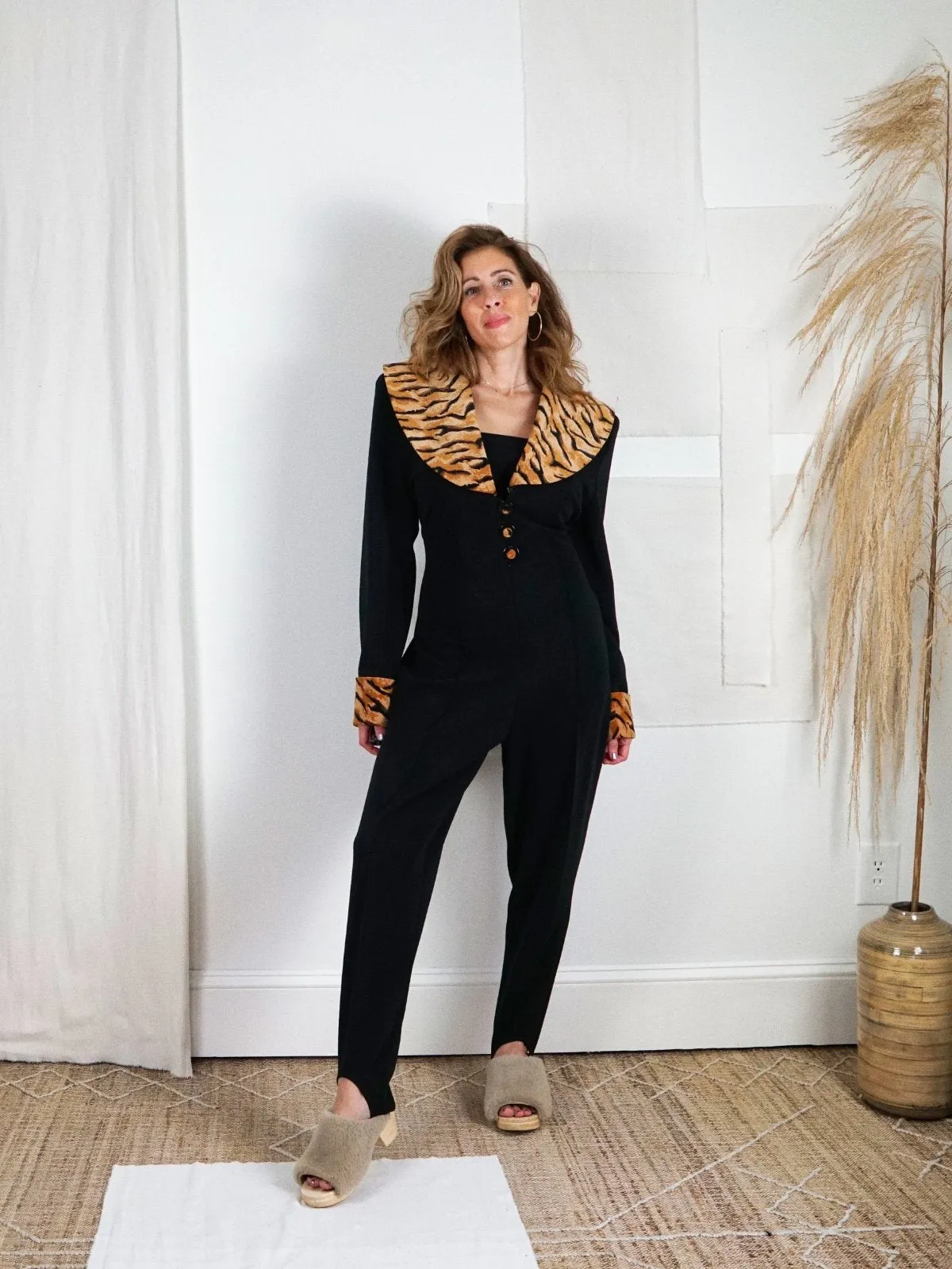 Vintage Tiger Ribbed Jumpsuit