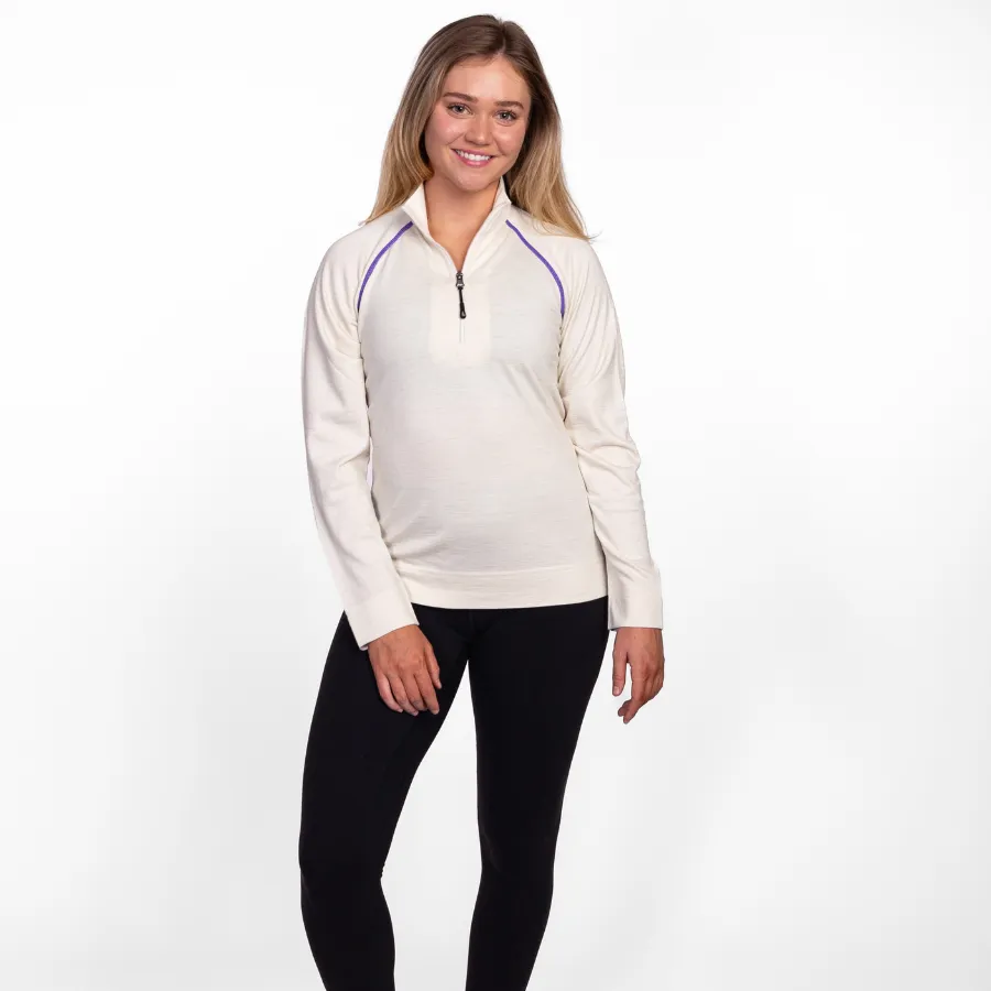 Women's Alpaca Base Layer Quarter Zip