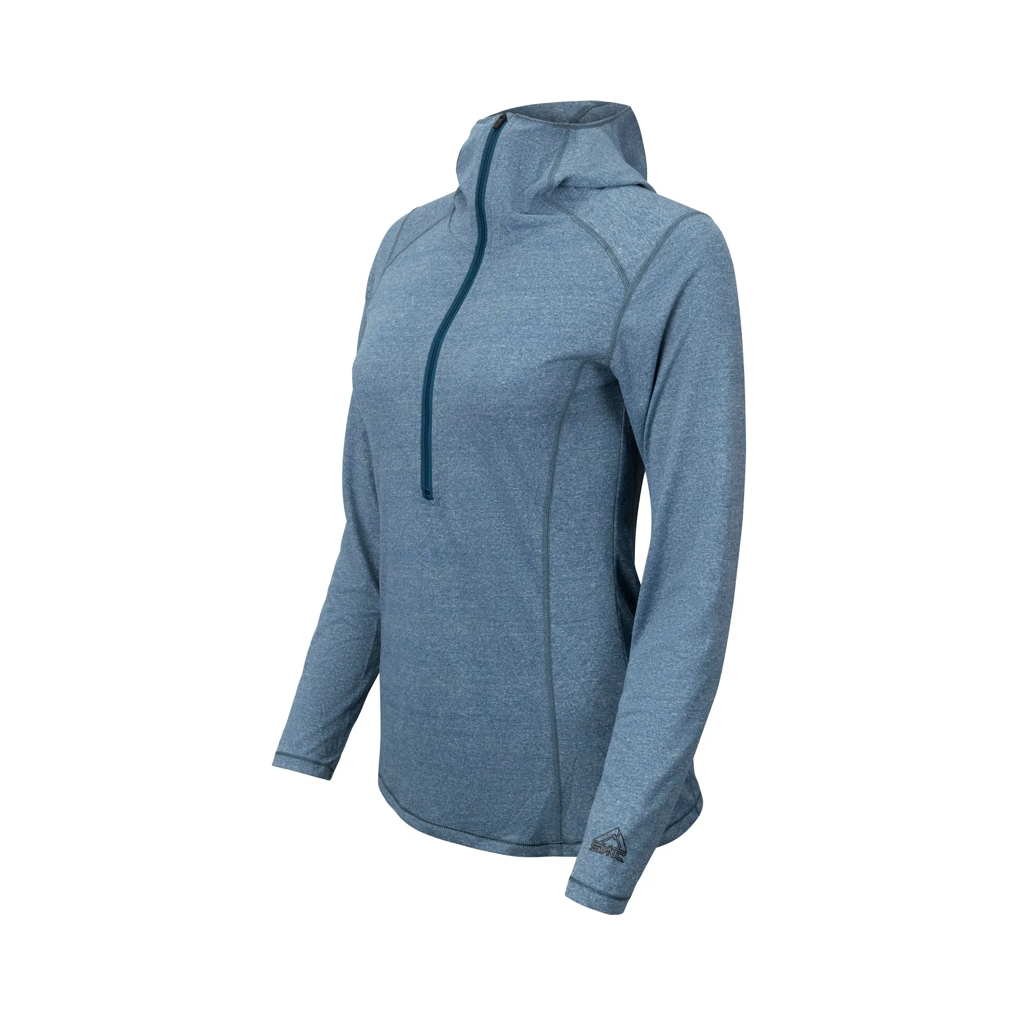 Women's Deluge 1/2 Zip Hooded Long Sleeve