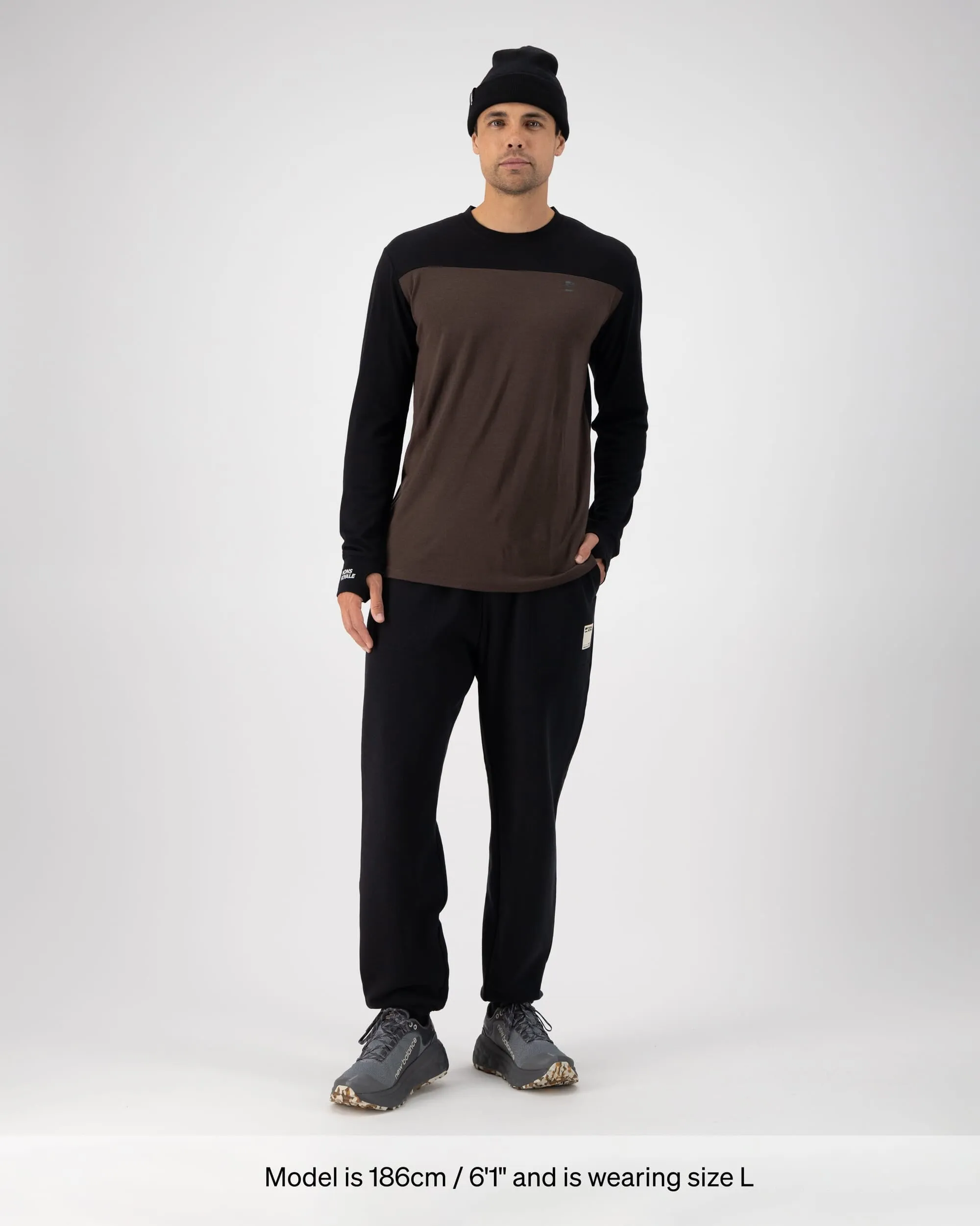 Yotei Merino Long Sleeve - Cedar / Black